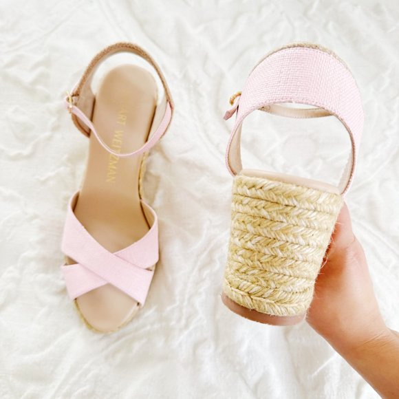 Stuart Weitzman Mirela Espadrille Wedges Size 11 - Picture 6 of 11